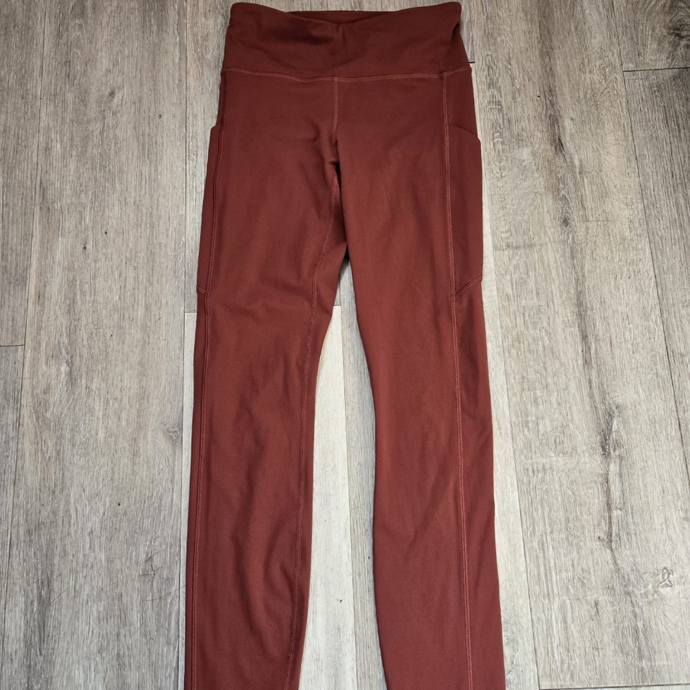 Vuori Stride Legging Size XS Maroon Color - Picture 2 of 6